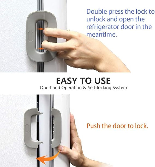Child Safety Refrigerator Lock, Self Adhesive Freezer Door, Refrigerator Door,